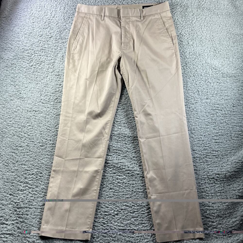 Bonobos Wednesday Chino Pants Mens 33x30 Khaki Slim Fit Stretch Flat Front